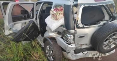 Bebê de quatro meses é ejetado de veículo em acidente de trânsito em Marechal Rondon